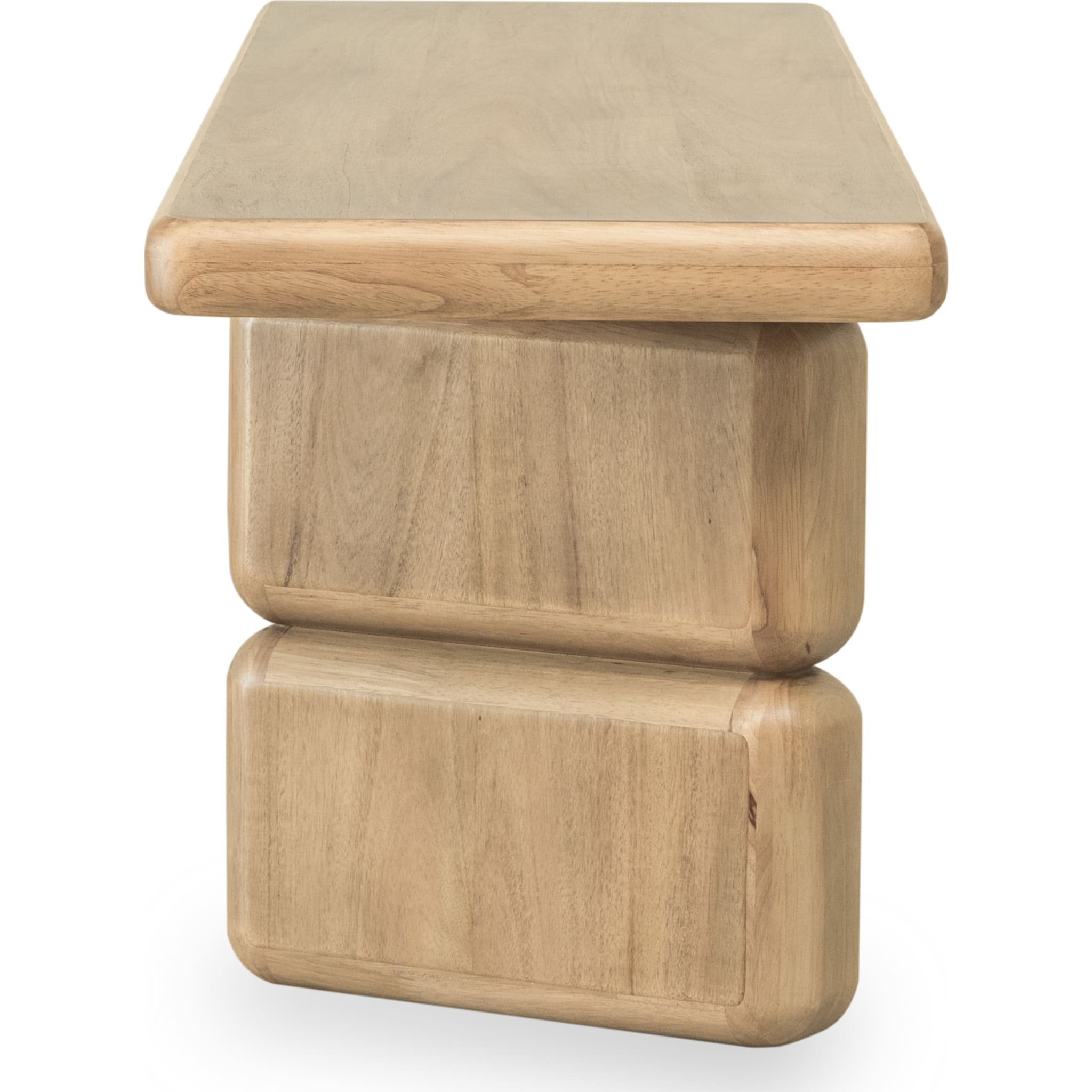 Nia Acacia Wood Dining Bench in Lioness