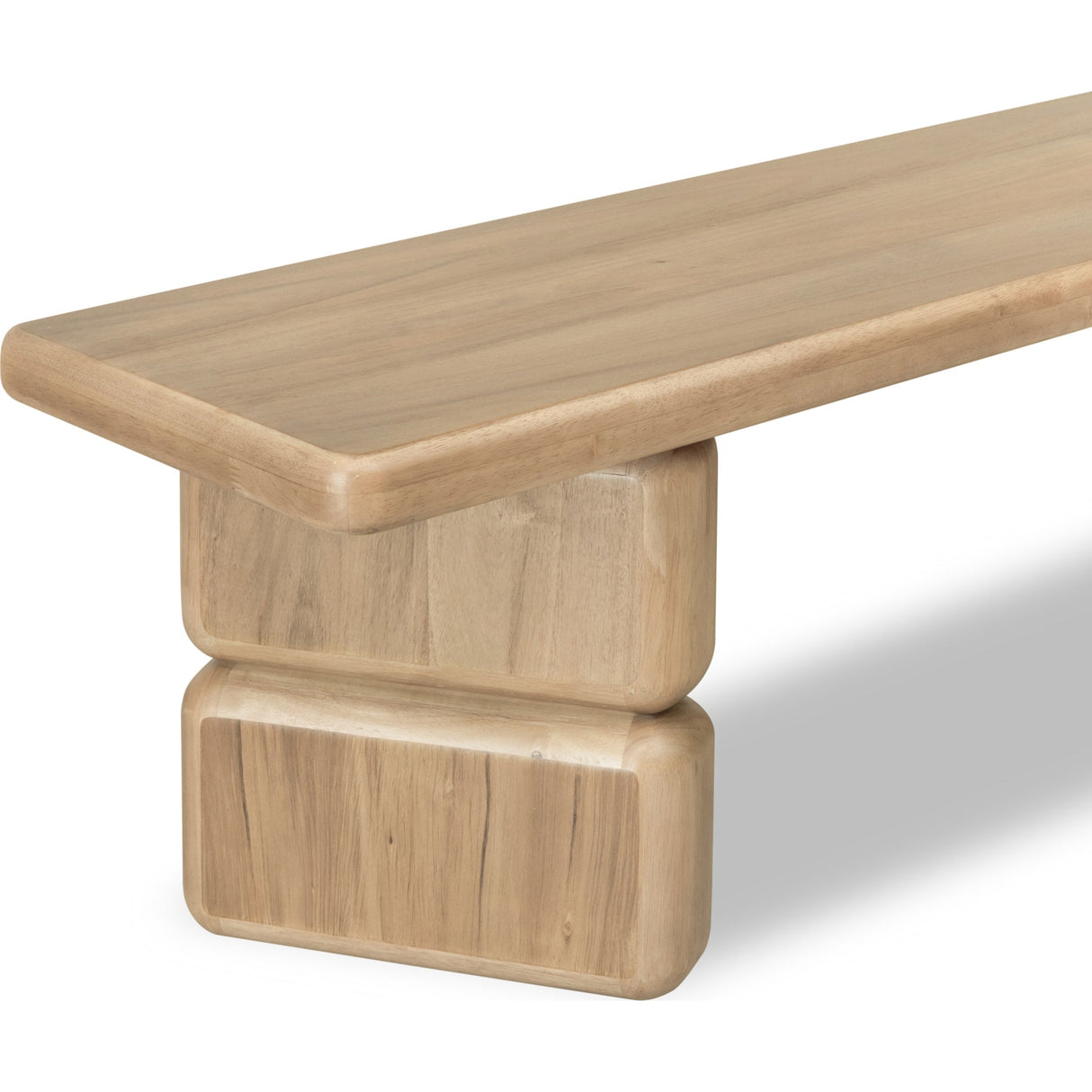 Nia Acacia Wood Dining Bench in Lioness