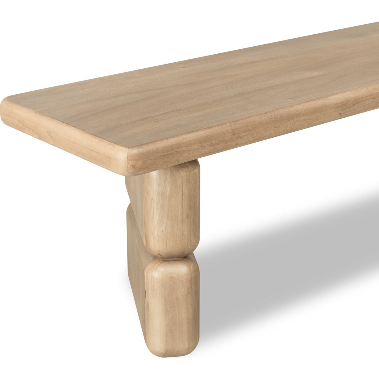 Nia Acacia Wood Dining Bench in Lioness
