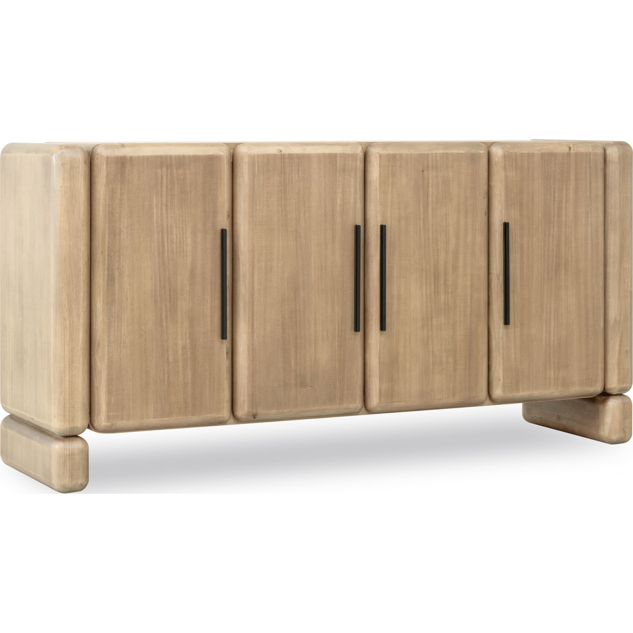 Nia Four Door Acacia Wood Sideboard in Lioness