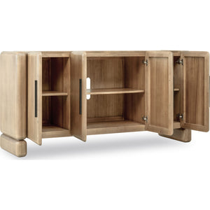 Nia Four Door Acacia Wood Sideboard in Lioness