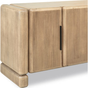 Nia Four Door Acacia Wood Sideboard in Lioness
