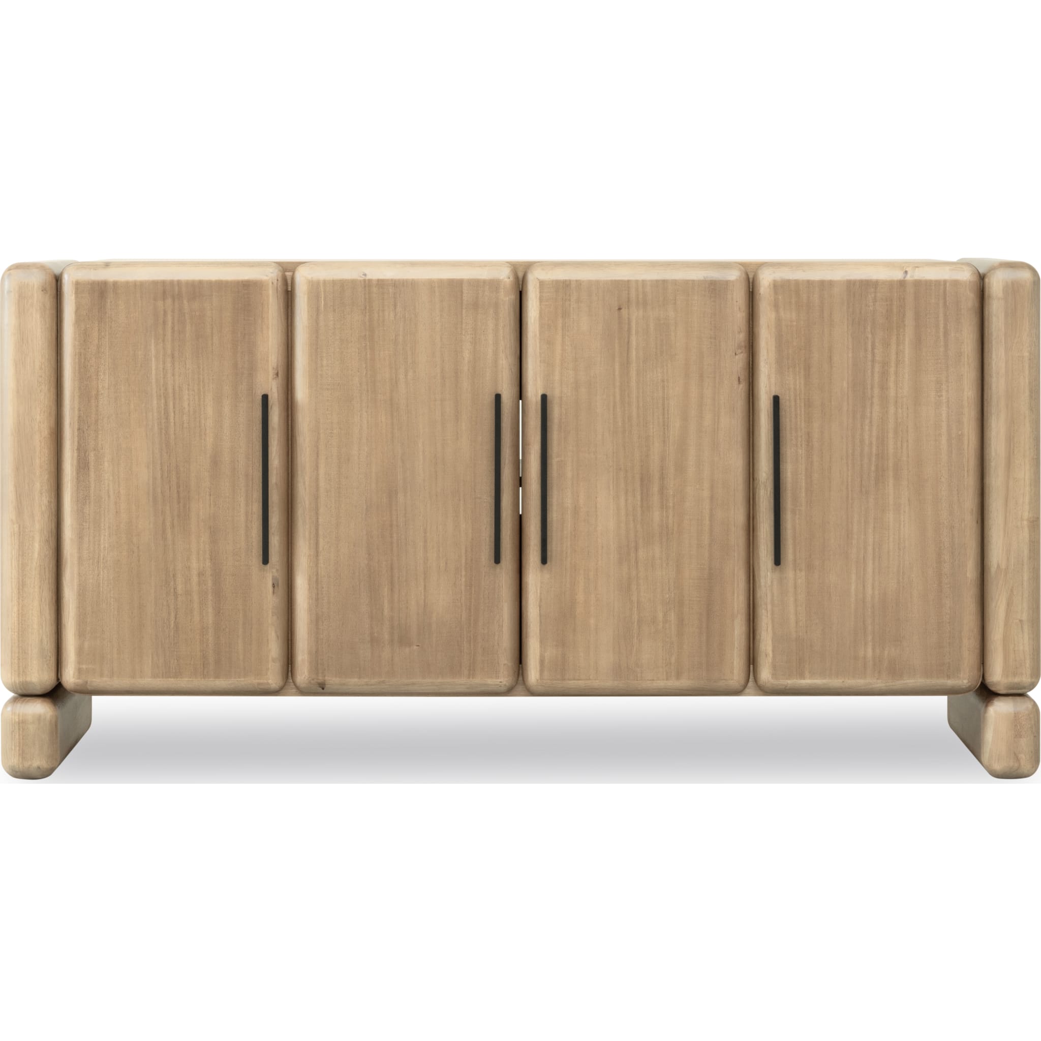 Nia Four Door Acacia Wood Sideboard in Lioness