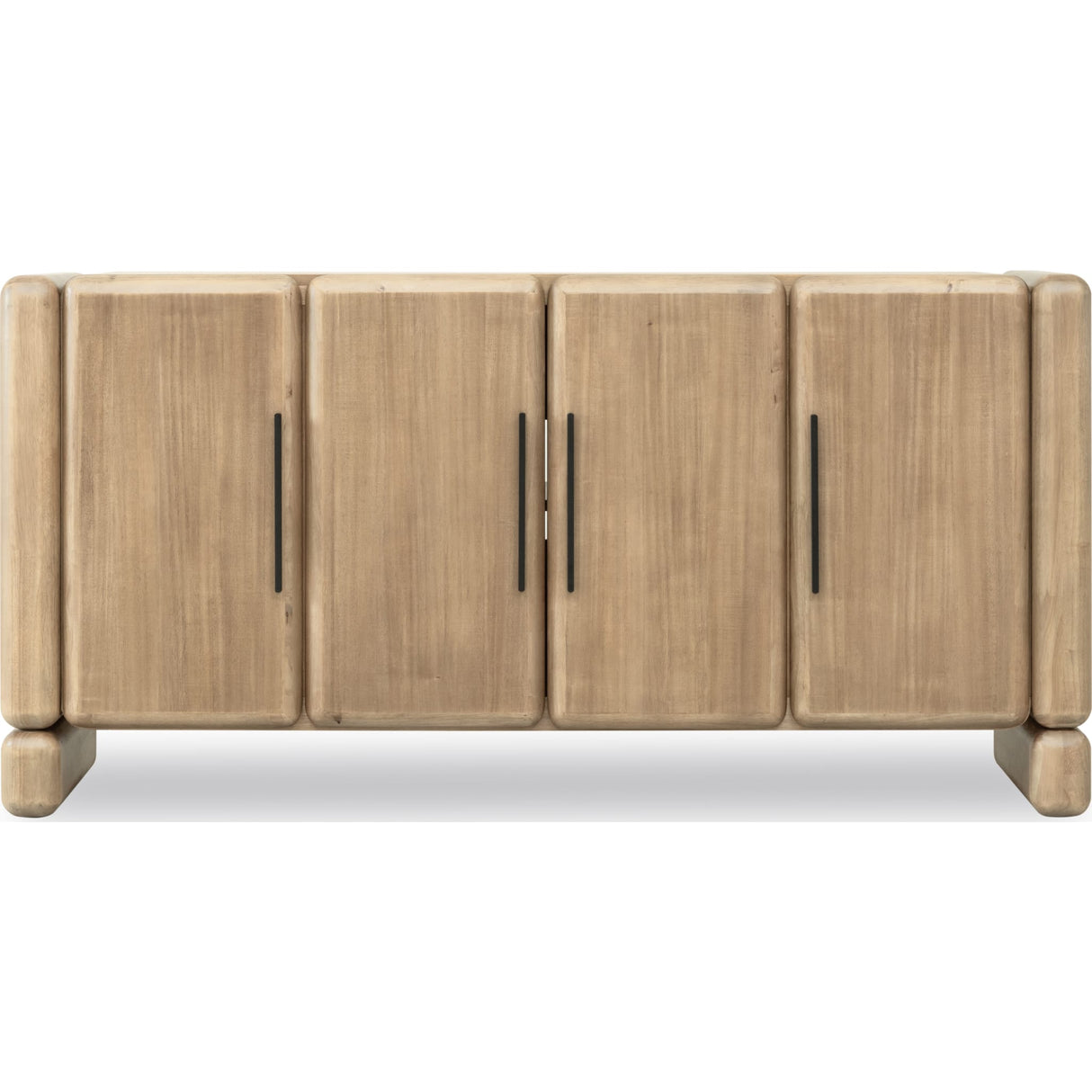 Nia Four Door Acacia Wood Sideboard in Lioness