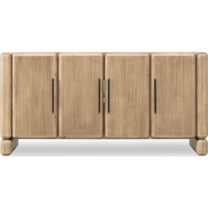 Nia Four Door Acacia Wood Sideboard in Lioness