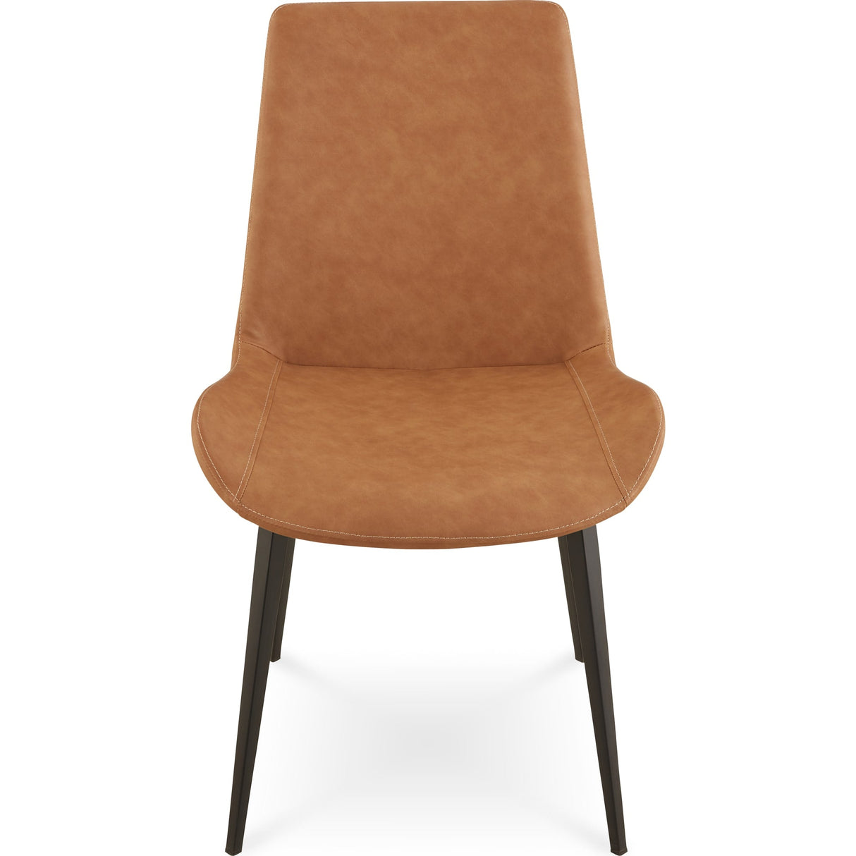 Nicoya Upholstered Dining Chair in Buckskin Synthetic Leather and Black