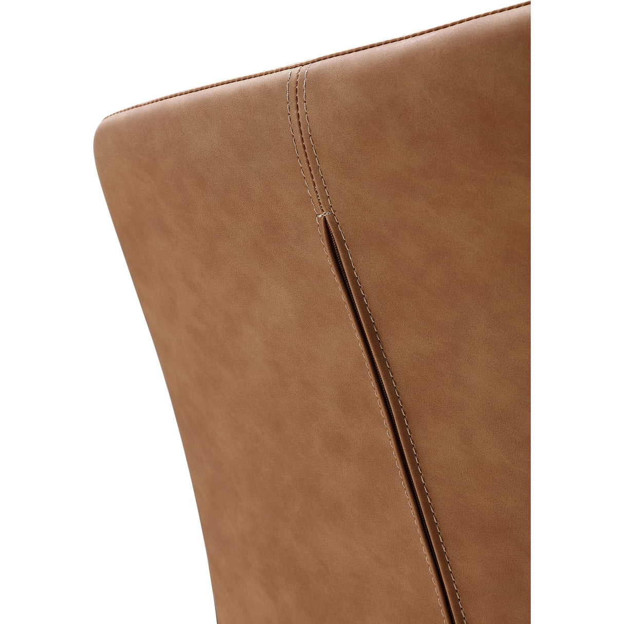 Nicoya Upholstered Dining Chair in Buckskin Synthetic Leather and Black