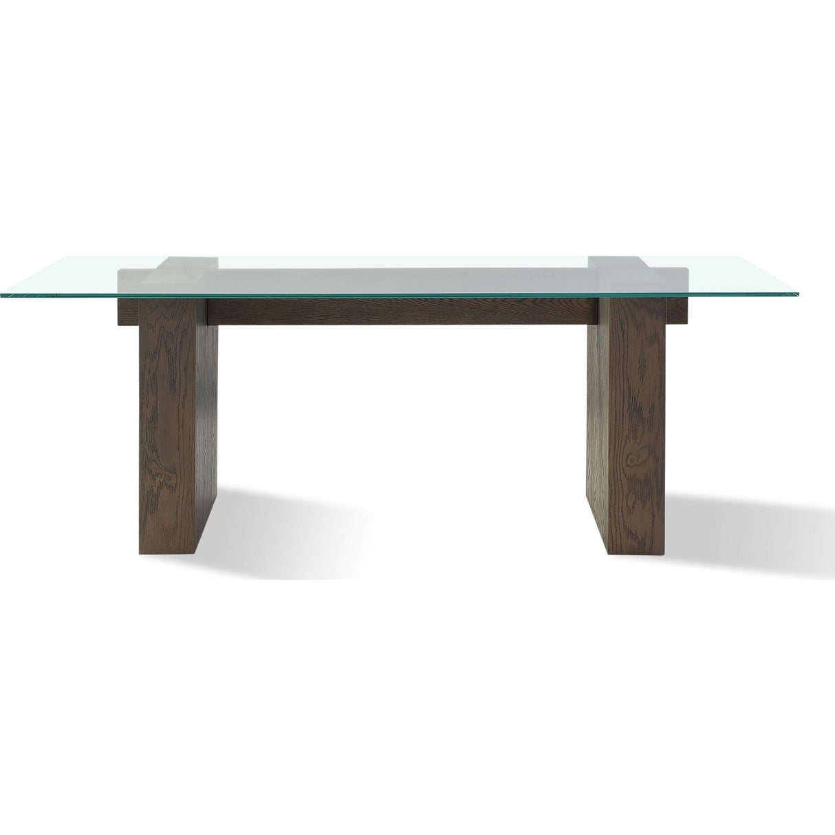 Oakland Glass Table in Brunette