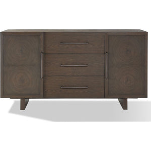 Oakland Three-Drawer Sideboard in Brunette