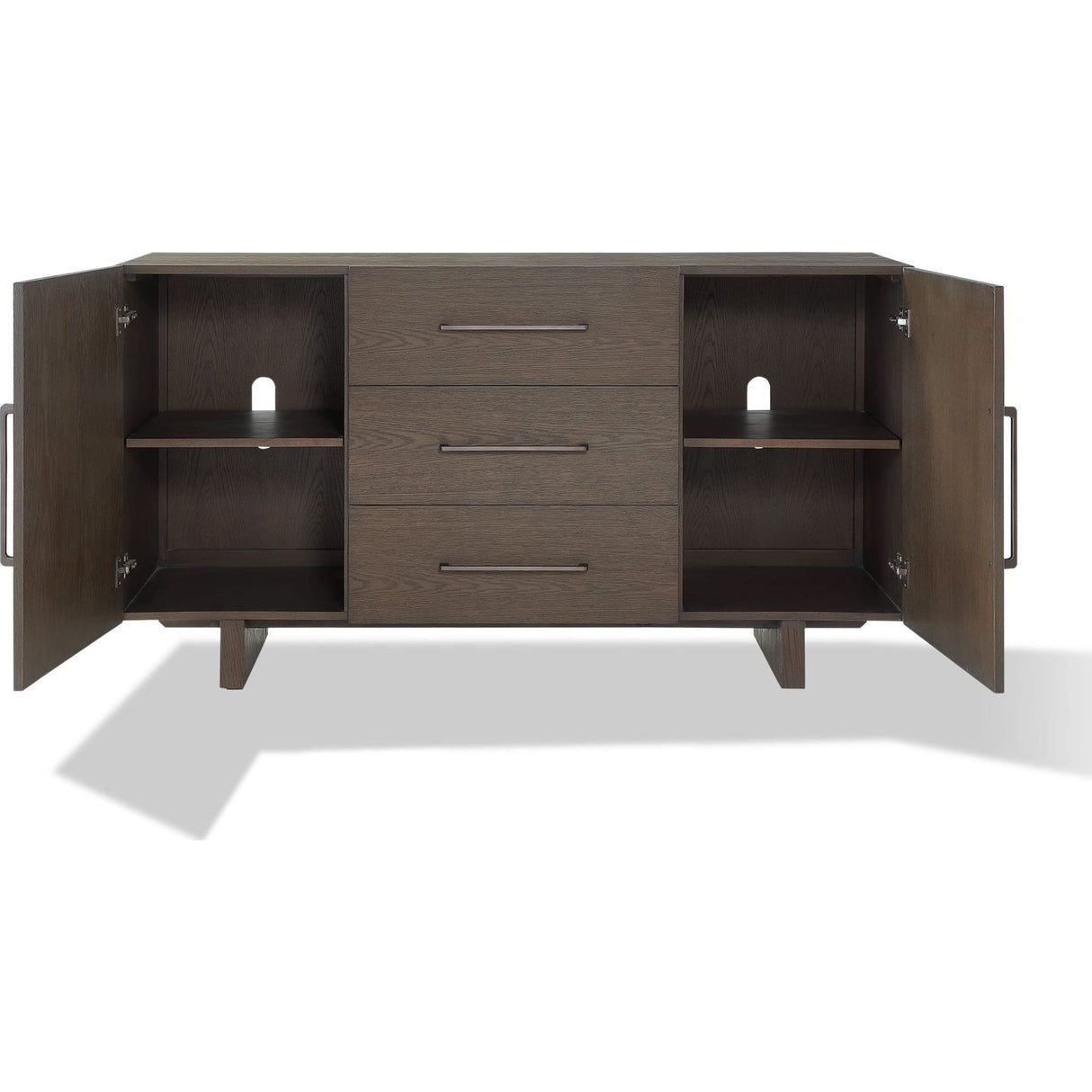 Oakland Three-Drawer Sideboard in Brunette