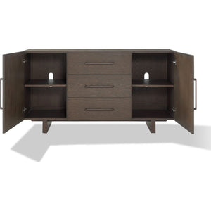 Oakland Three-Drawer Sideboard in Brunette