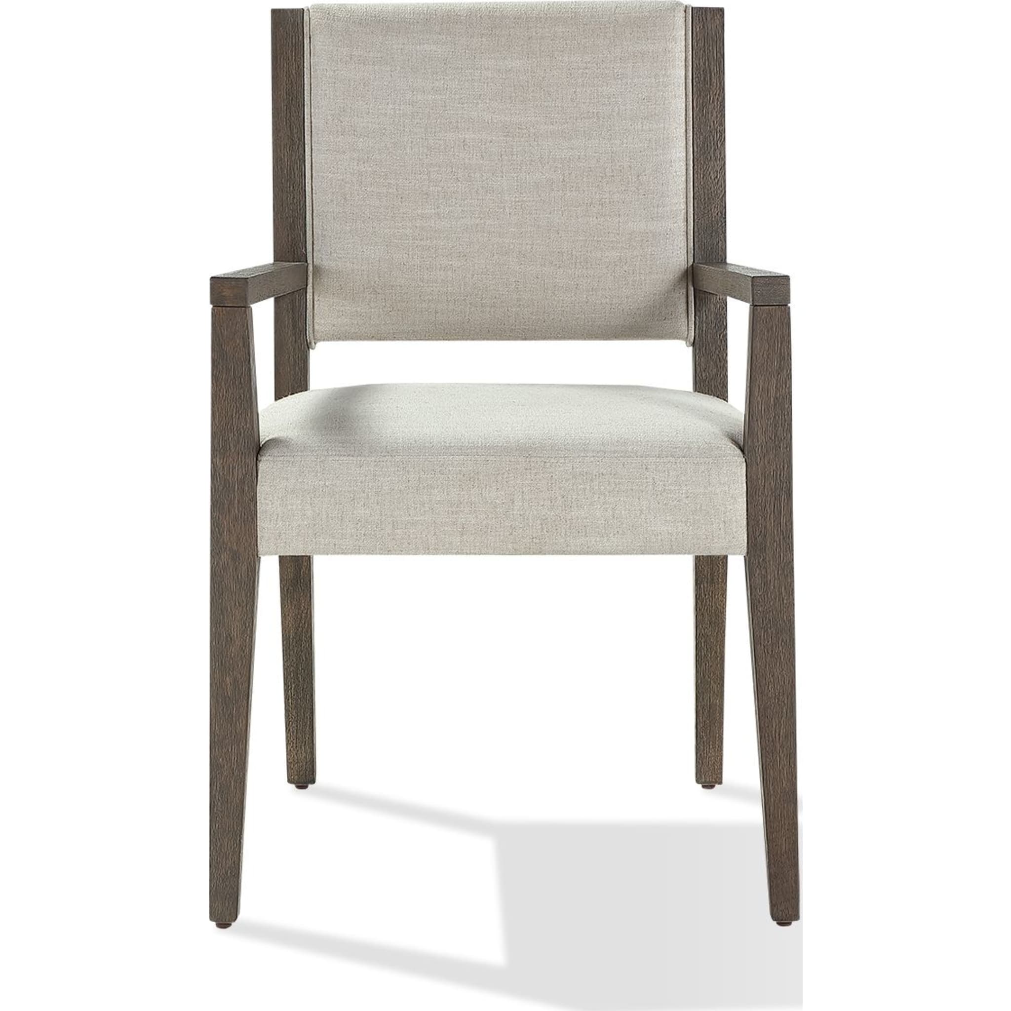 Oakland Upholstered Arm Chair in Brunette