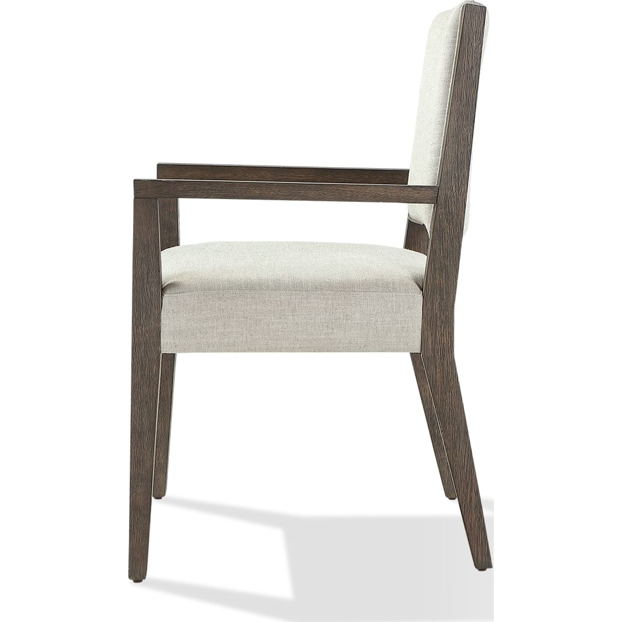 Oakland Upholstered Arm Chair in Brunette