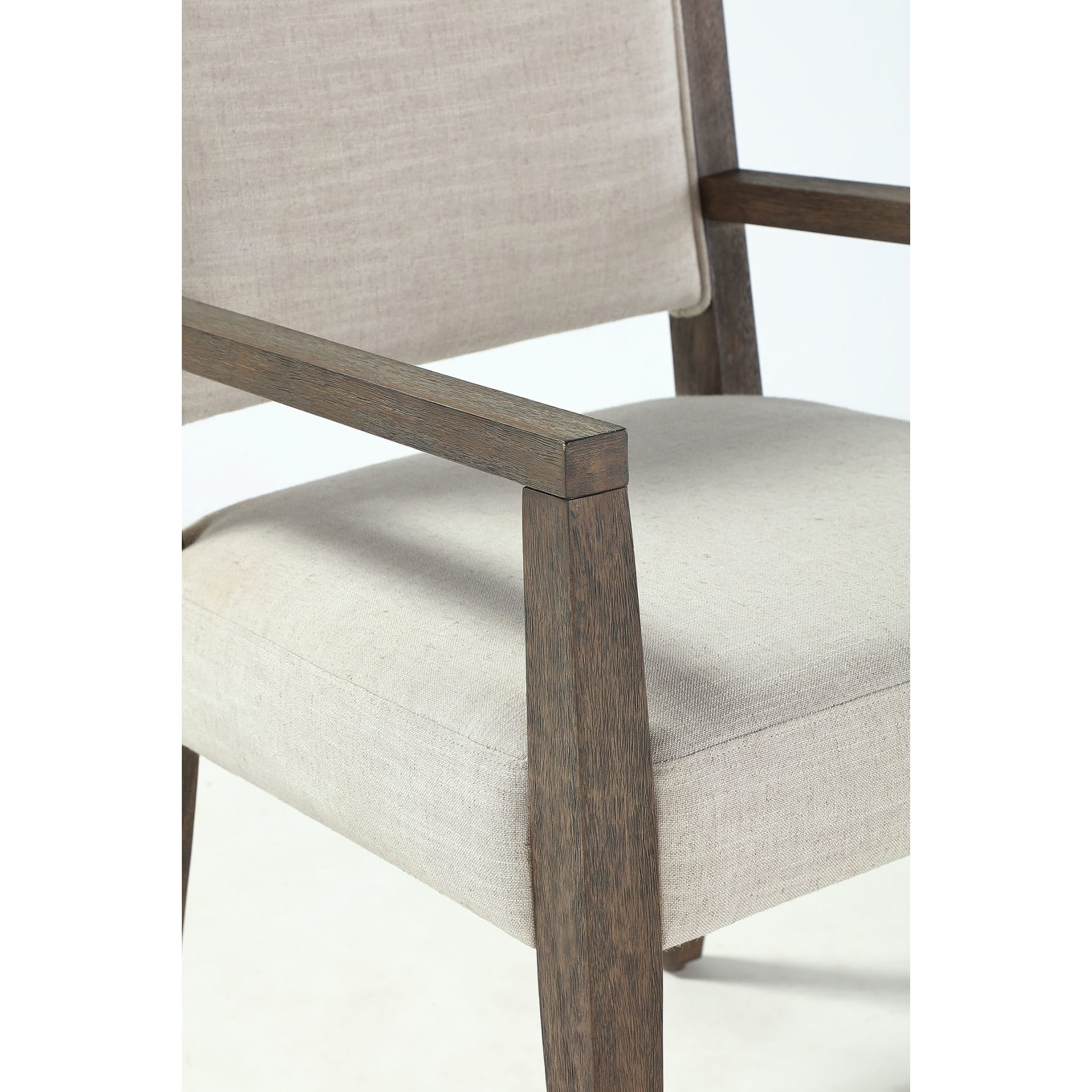 Oakland Upholstered Arm Chair in Brunette