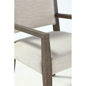 Oakland Upholstered Arm Chair in Brunette