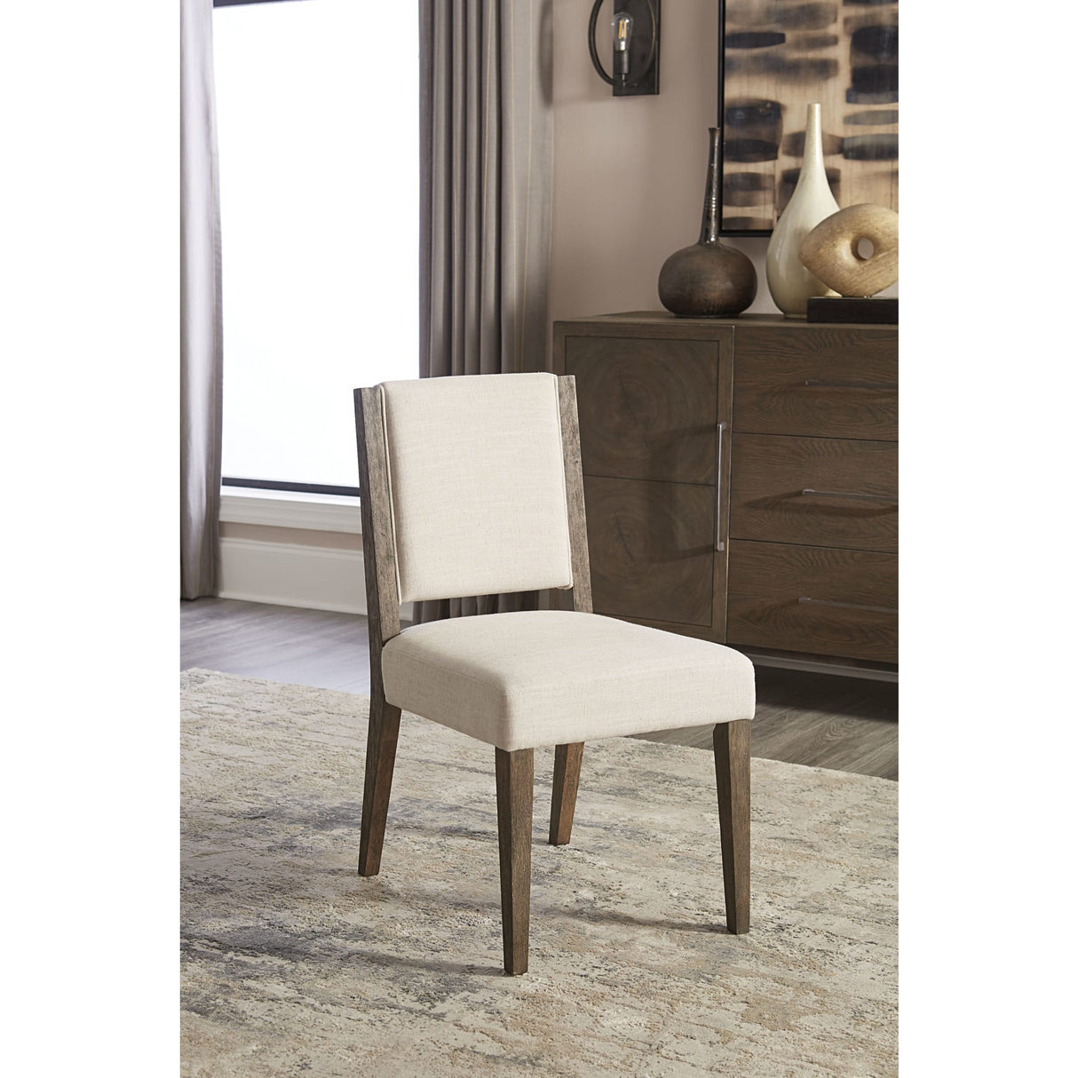 Oakland Upholstered Side Chair in Brunette