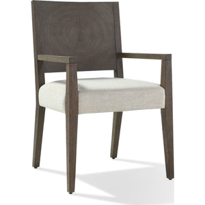 Oakland Wood Arm Chair in Brunette