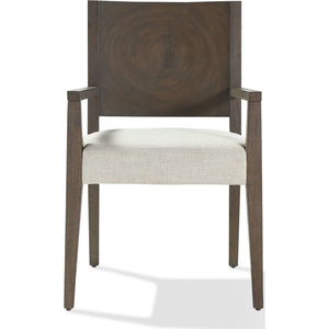 Oakland Wood Arm Chair in Brunette