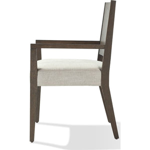 Oakland Wood Arm Chair in Brunette