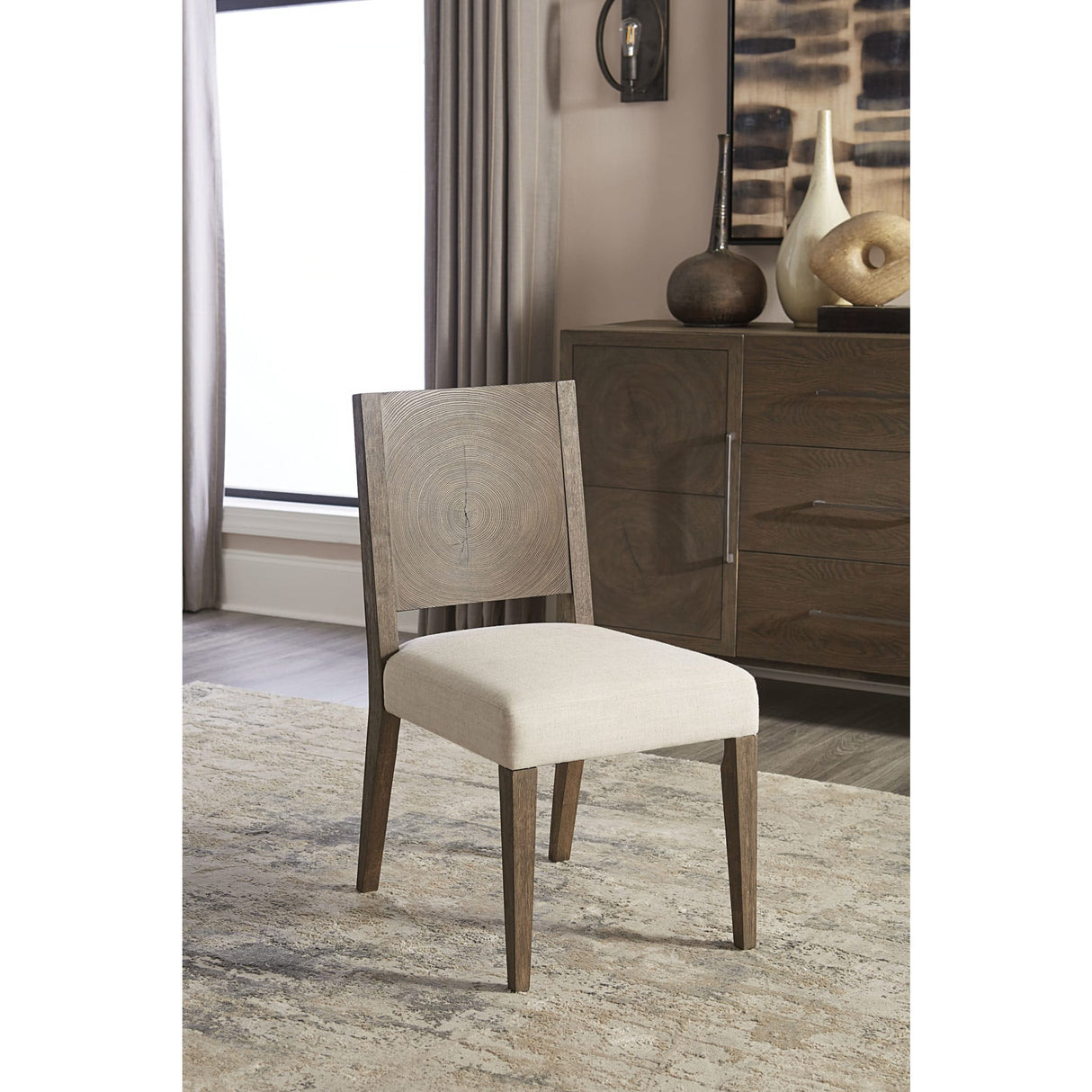Oakland Wood Side Chair in Brunette