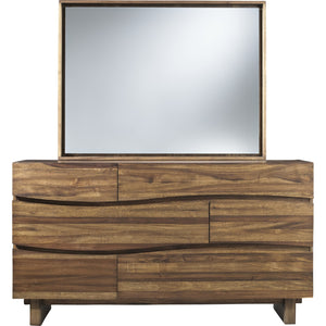 Ocean Six Drawer Solid Wood Dresser in Natural Sengon (2024)