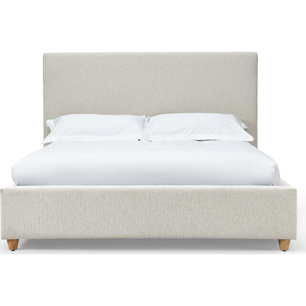 Olivia Upholstered Platform Bed in Ivory (2026)