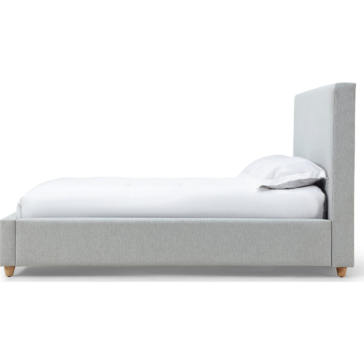 Olivia Upholstered Platform Bed in Linen (2026)