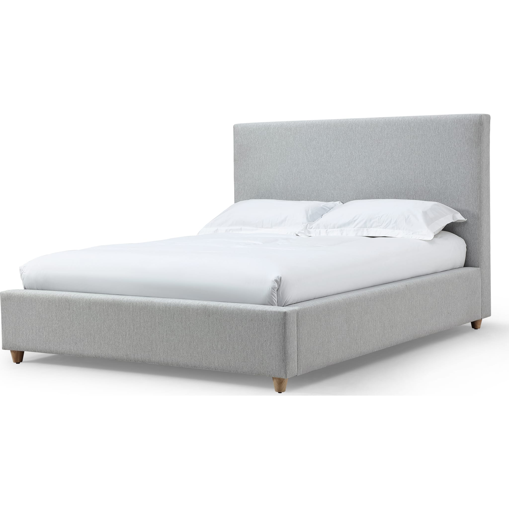 Olivia Upholstered Platform Bed in Linen