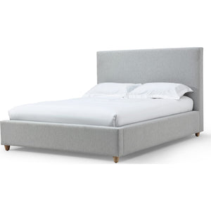 Olivia Upholstered Platform Bed in Linen