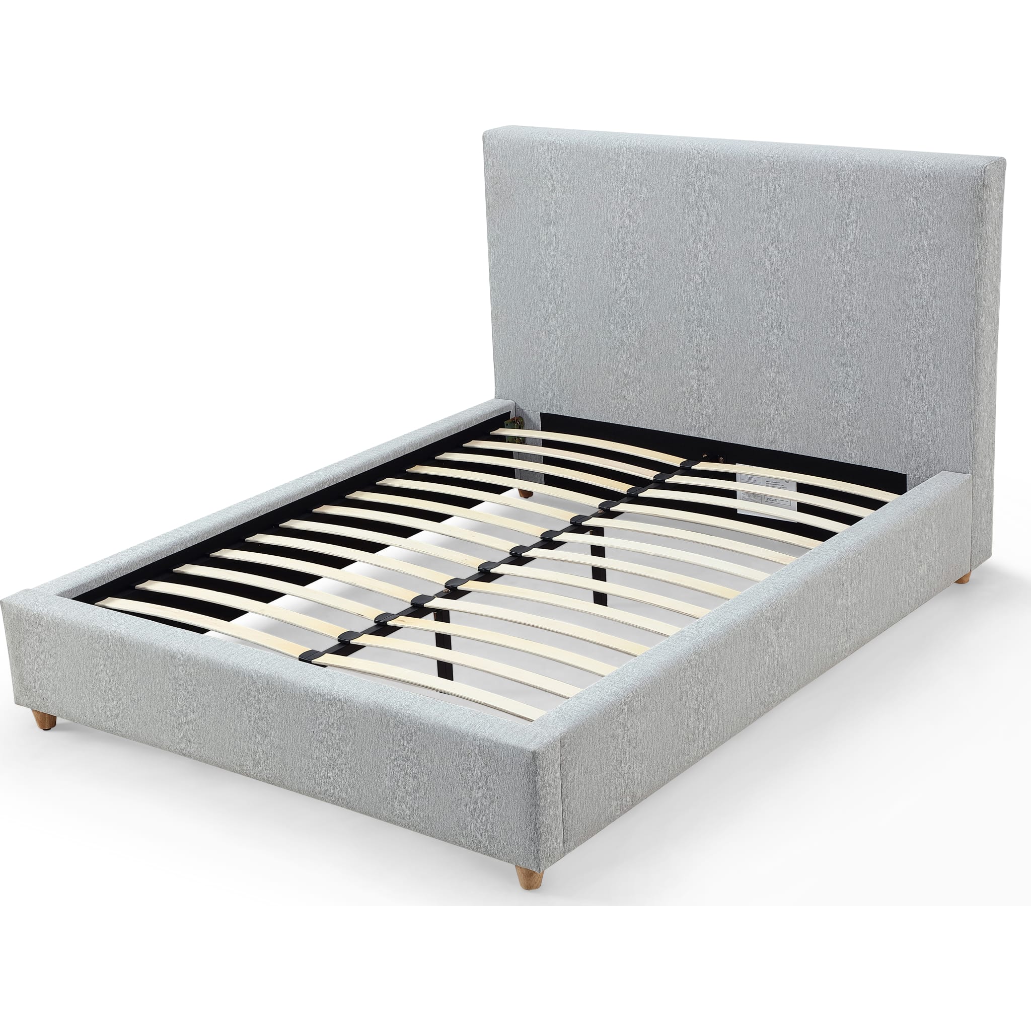 Olivia Upholstered Platform Bed in Linen