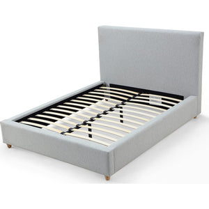 Olivia Upholstered Platform Bed in Linen