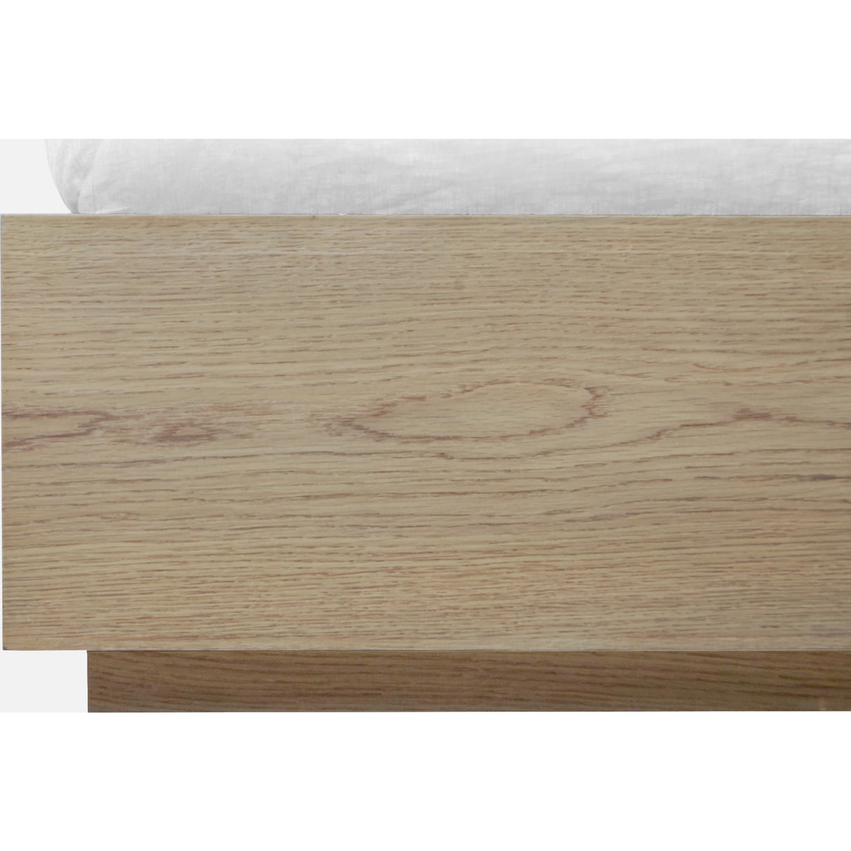 One Coastal Modern Platform Bed in Bisque