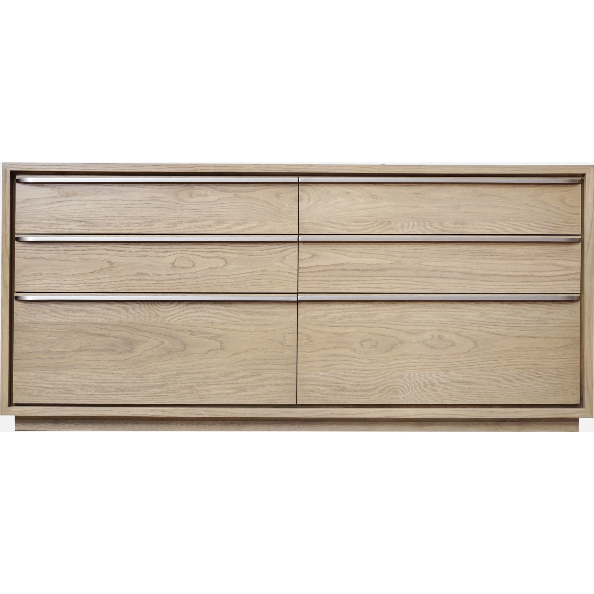 One Coastal Modern Six Drawer Dresser in Bisque