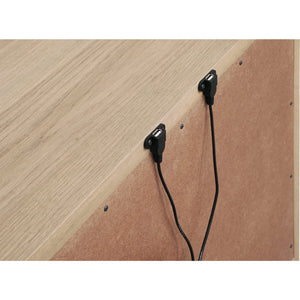 One Coastal Modern Three Drawer USB-charging Nightstand in Bisque