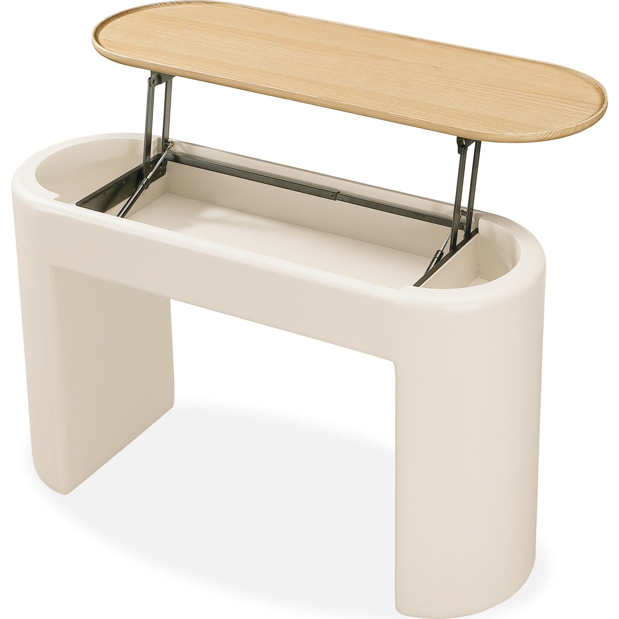 Oskar Lift Top Console Table in Barley