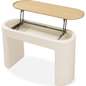 Oskar Lift Top Console Table in Barley