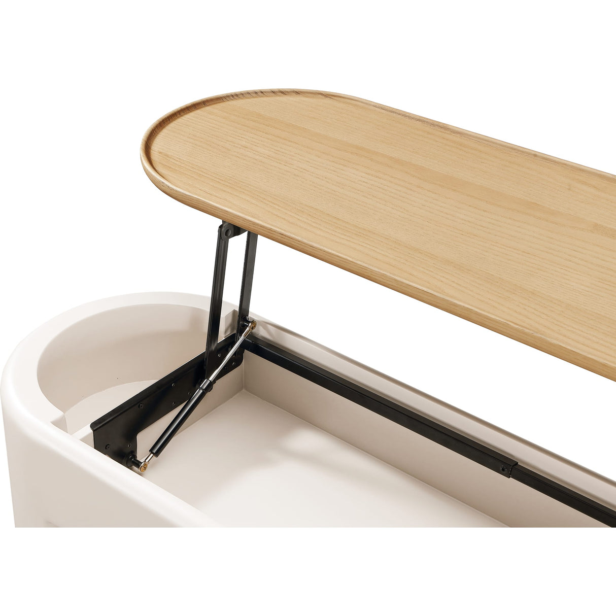 Oskar Lift Top Console Table in Barley