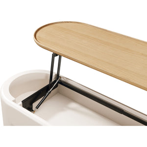 Oskar Lift Top Console Table in Barley