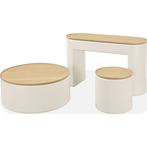 Oskar Lift Top Console Table in Barley