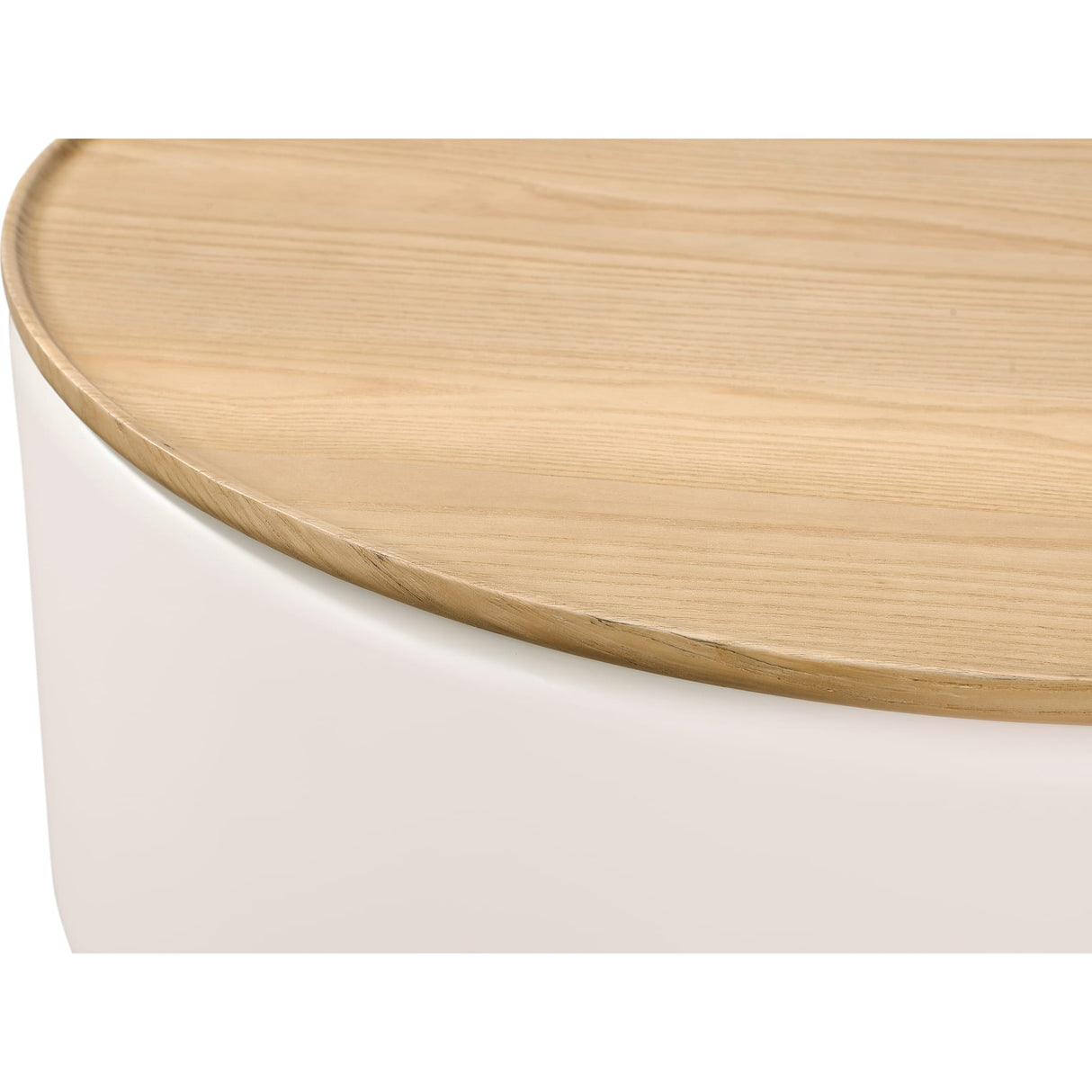 Oskar Lift Top Round Coffee Table in Barley