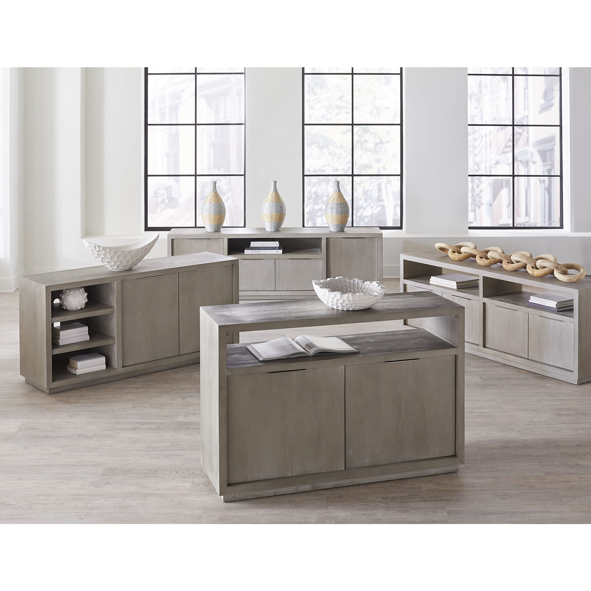 Oxford Media Console 54 inch in Mineral