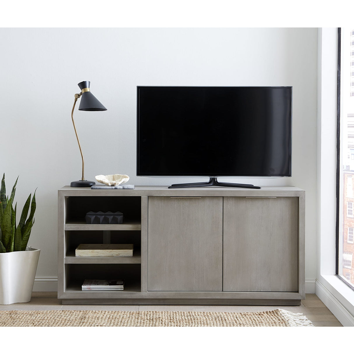 Oxford Media Console 64 inch in Mineral