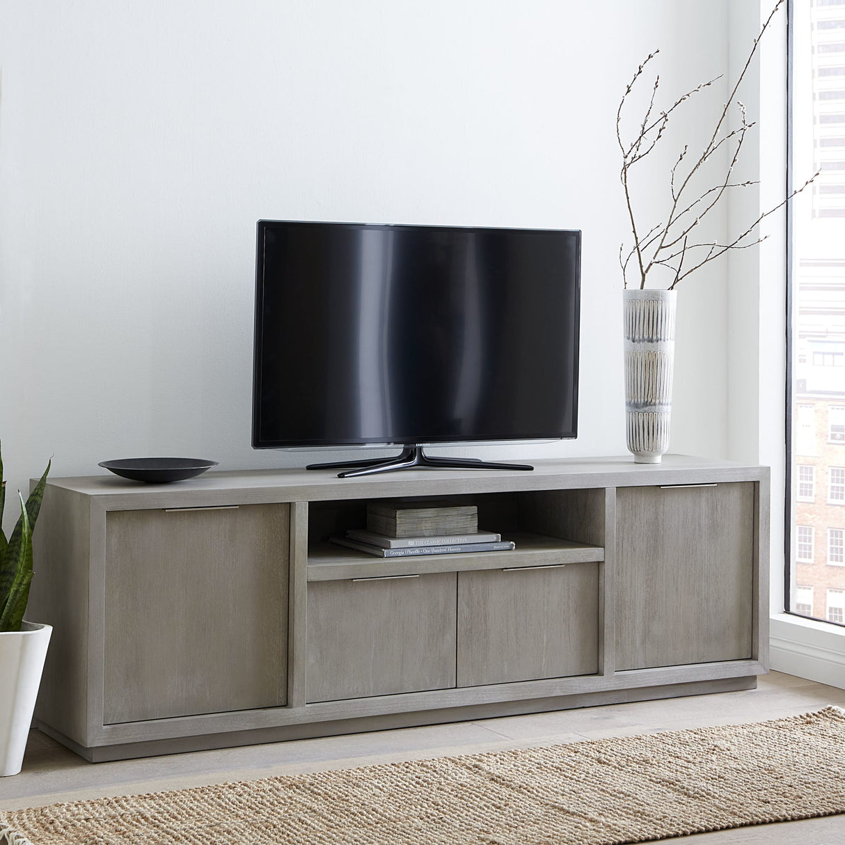Oxford Media Console 84 inch in Mineral