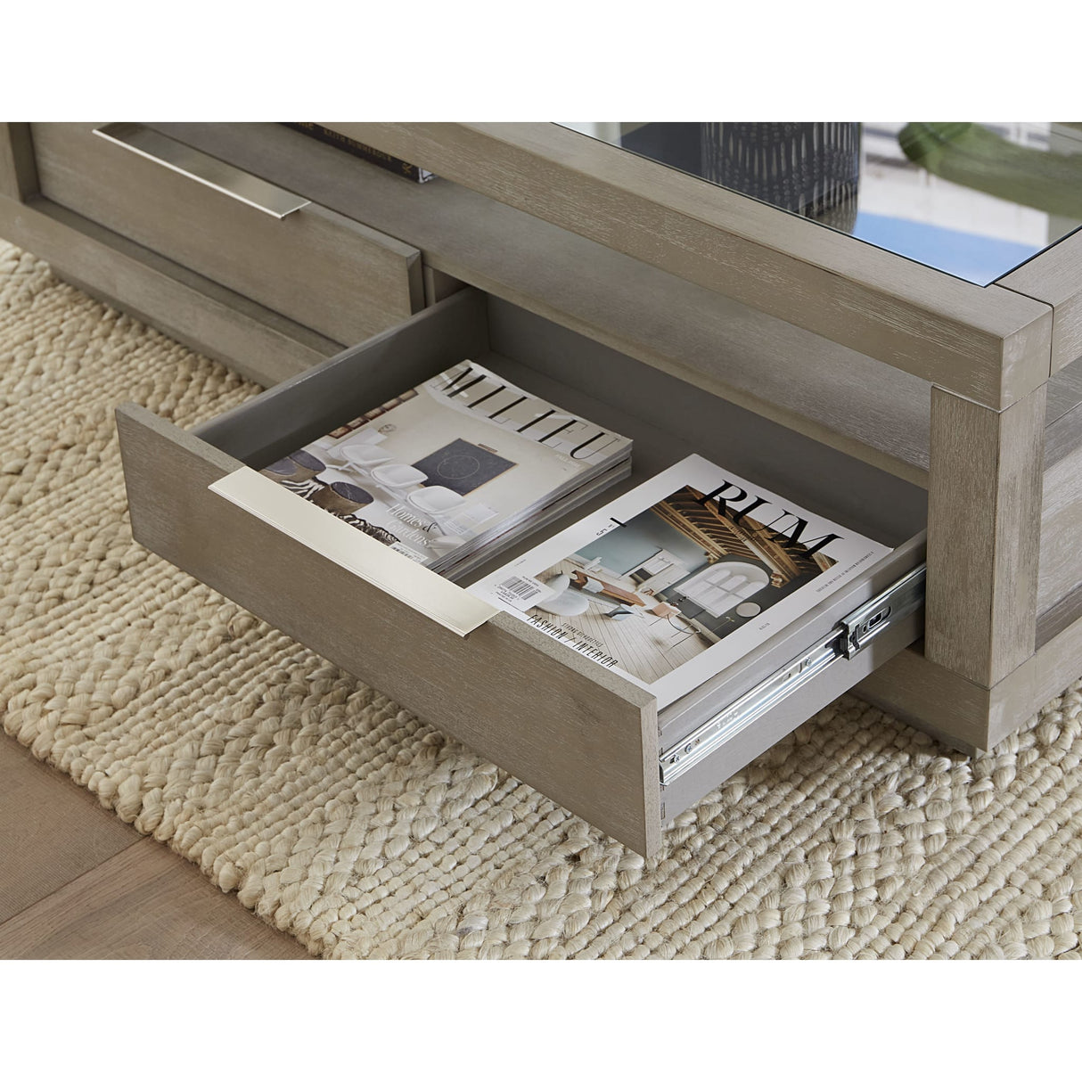 Oxford Two-Drawer Coffee Table in Mineral