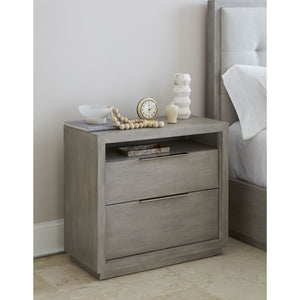 Oxford Two-Drawer Nightstand in Mineral