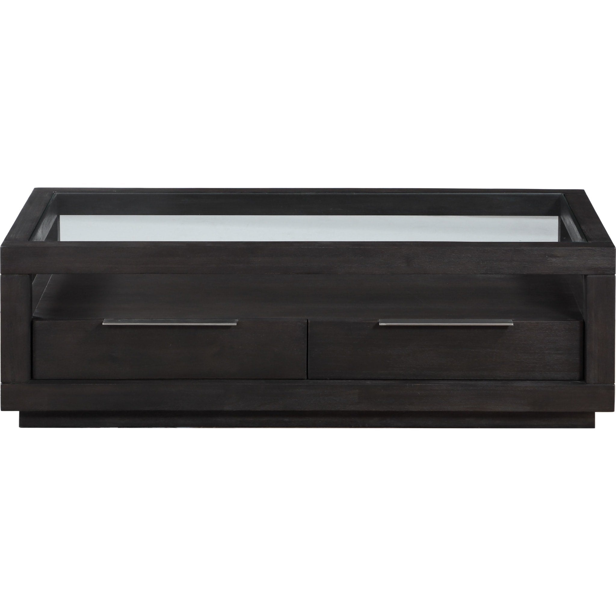 Oxford Two Drawer Rectangular Coffee Table in Basalt Grey