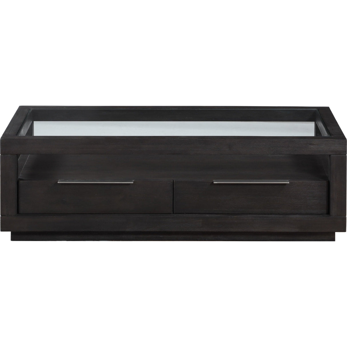 Oxford Two Drawer Rectangular Coffee Table in Basalt Grey