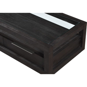 Oxford Two Drawer Rectangular Coffee Table in Basalt Grey