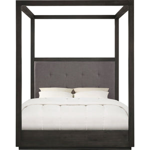 Oxford Upholstered Canopy Bed in Dolphin