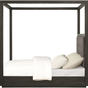 Oxford Upholstered Canopy Bed in Dolphin